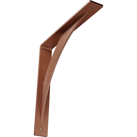 Legacy Steel Bracket, Hammered Copper 2W X 14D X 14H